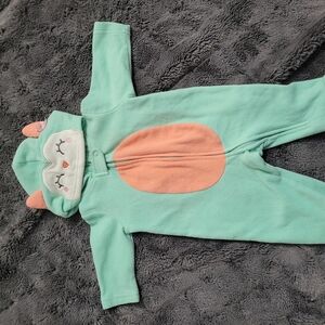 Mint Green and Peach Kids One Piece